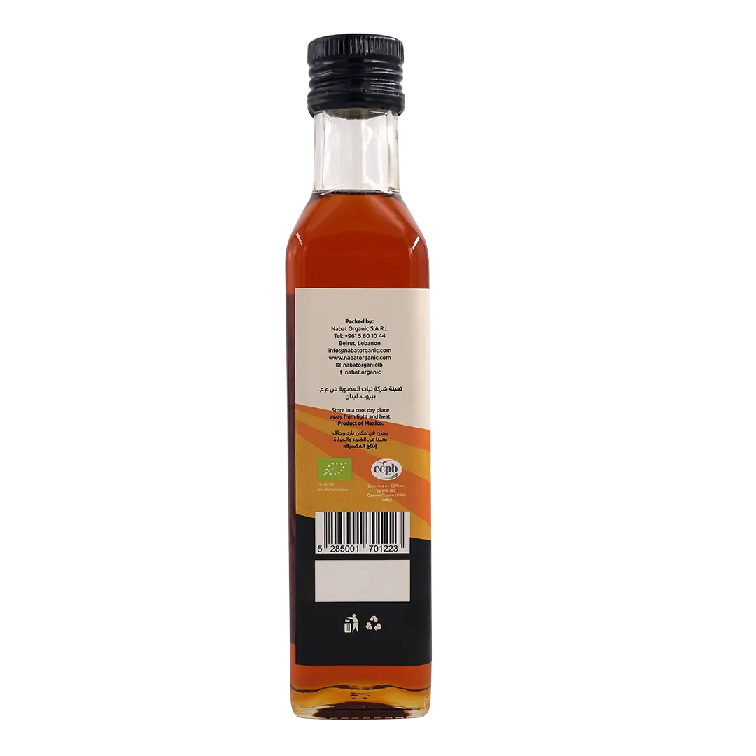 Organic Agave Syrup Glass Bottle | Low GI,No Added Sugar,Non GMO,Organic,Vegan