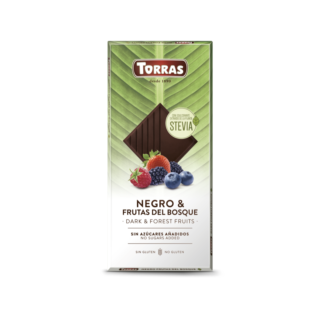Stevia S/F Dark & Forest Fruits Chocolate Torras