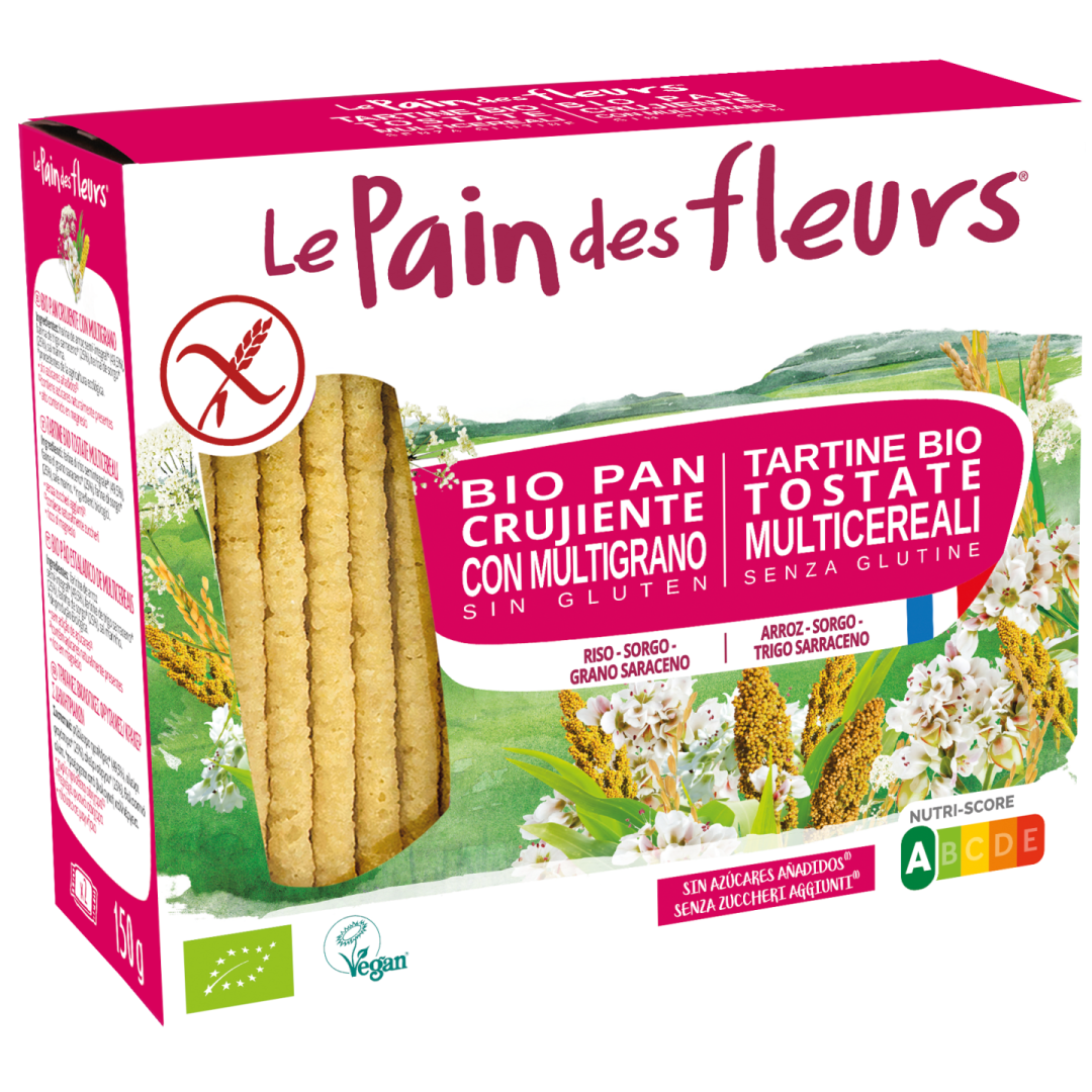 Organic Gluten Free Multicereals Crispbread Le Pain Des Fleurs