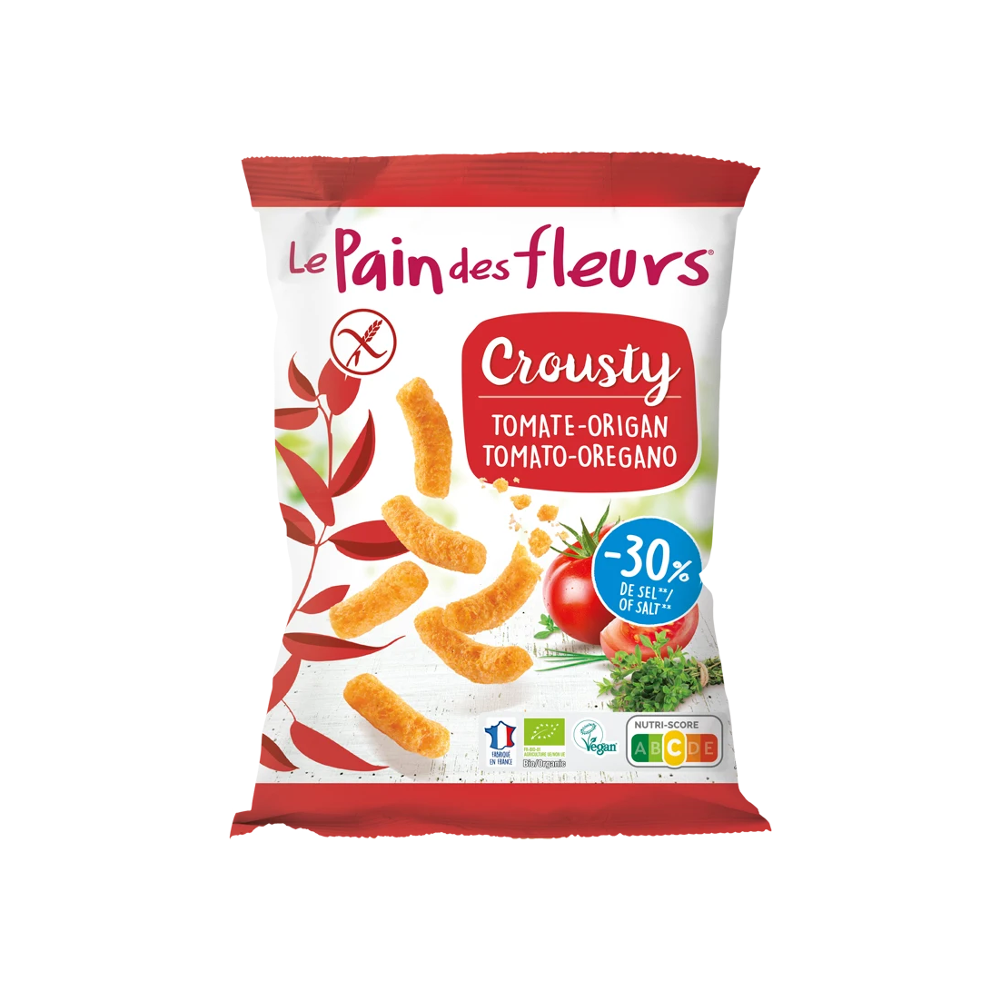 Organic Gluten Free Oregano & Tomato Croustys Le Pain Des Fleurs