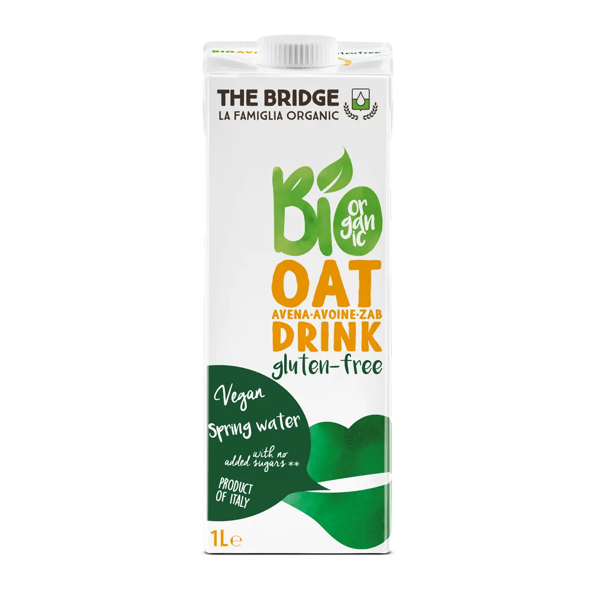 Bio Oat Drink Gluten Free | Dairy Free,Gluten Free,No Added Sugar,Non GMO,Organic,Vegan
