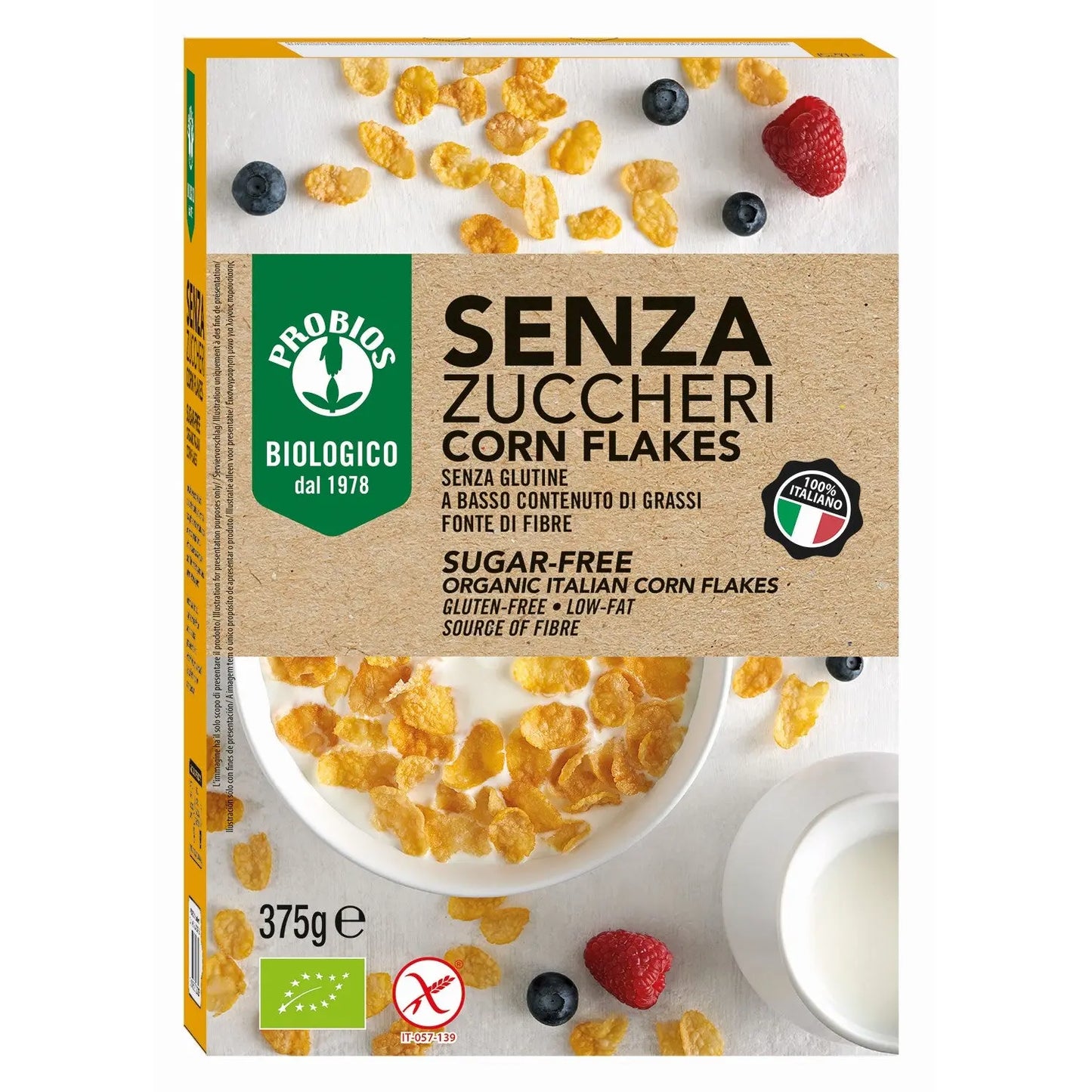 Organic Sugar Free Gluten Free Corn Flakes | Gluten Free,No Added Sugar,Non GMO,Organic,Vegan