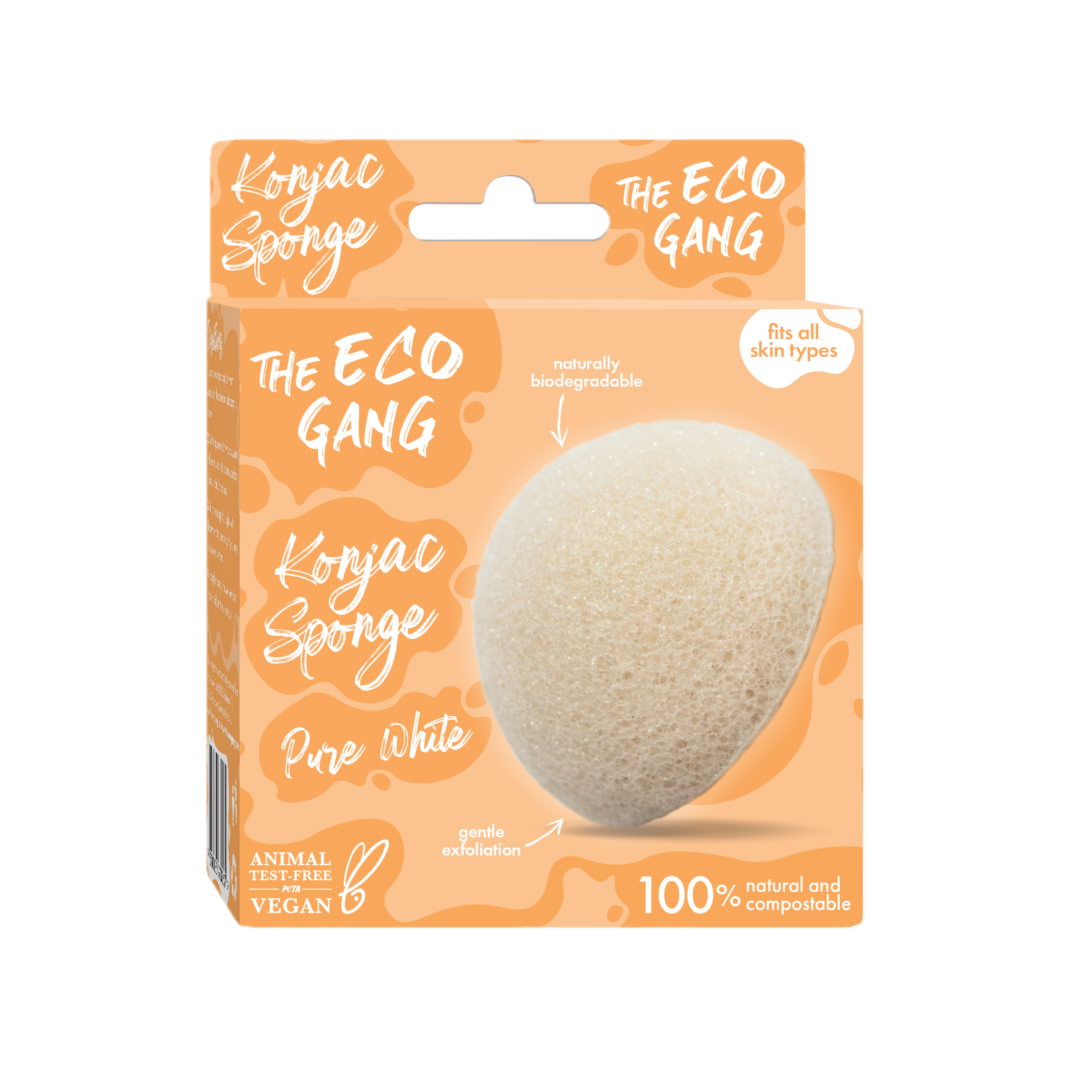 Konjac Sponge-Pure White The Eco Gang
