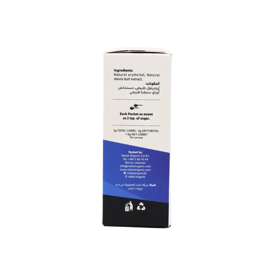 Natural Stevia 40 Packets | Keto,No Added Sugar,Paleo,Vegan,Zero Calories,Zero GI