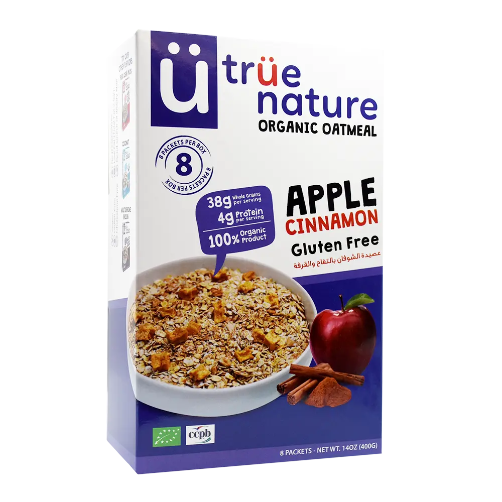 Organic Oat Meal Apple Cinnamon Gluten Free | Gluten Free,High Fiber,Non GMO,Organic,Paleo,Vegan