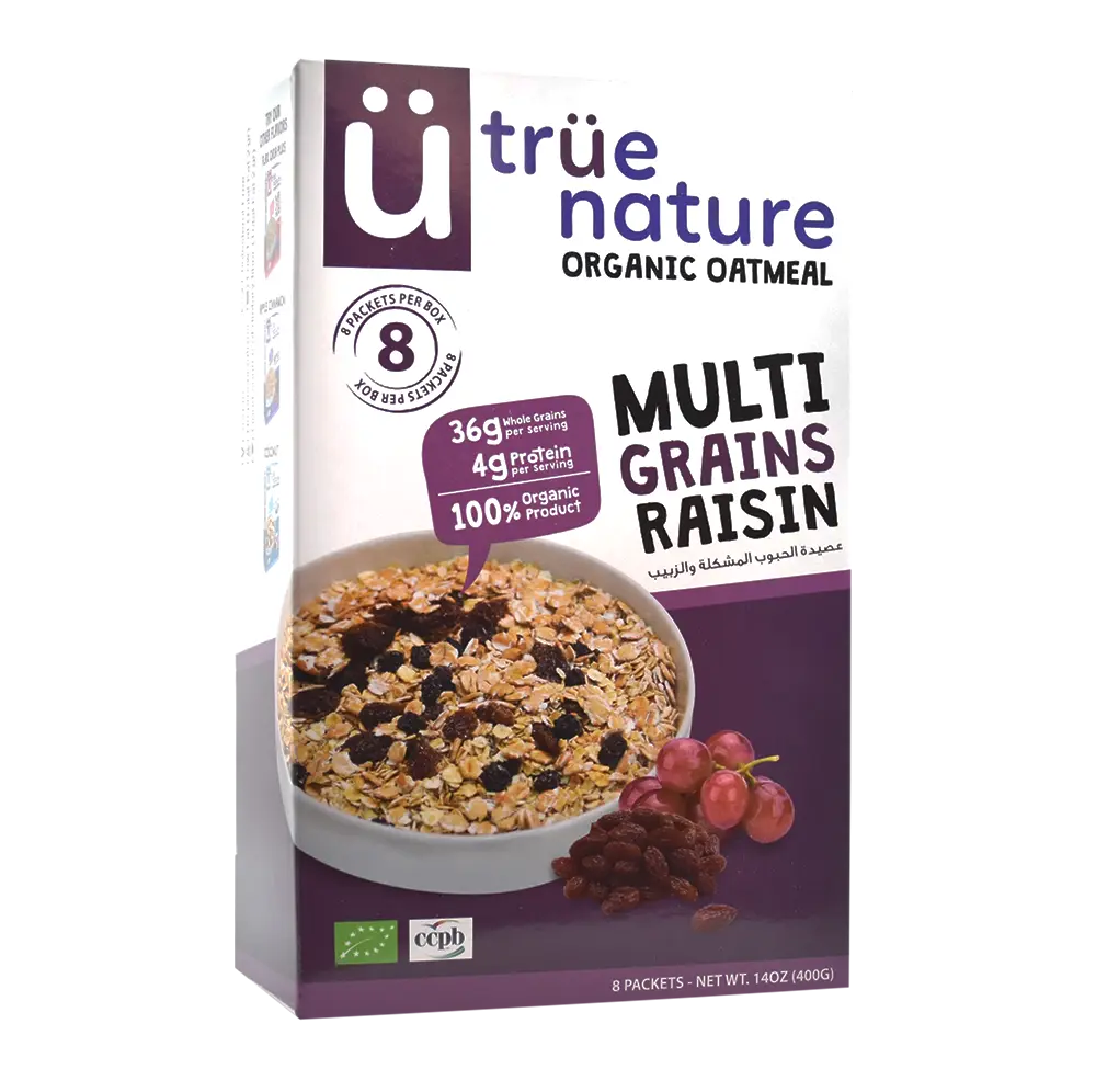Organic Oat Meal Multigrains Raisins | High Fiber,Non GMO,Organic,Paleo,Vegan