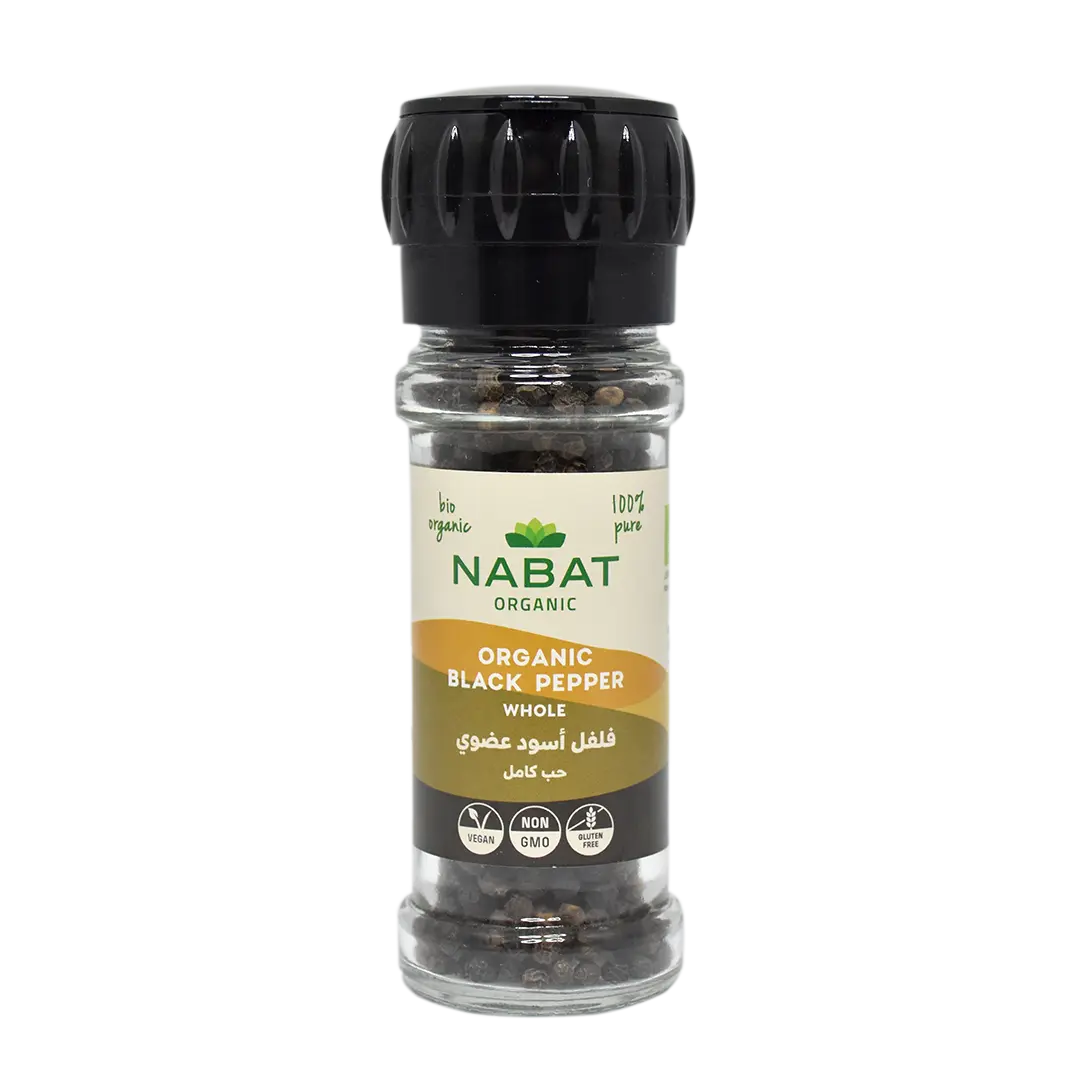 Organic Black Pepper Whole - Grinder | Gluten Free,Keto,Non GMO,Organic,Paleo,Vegan