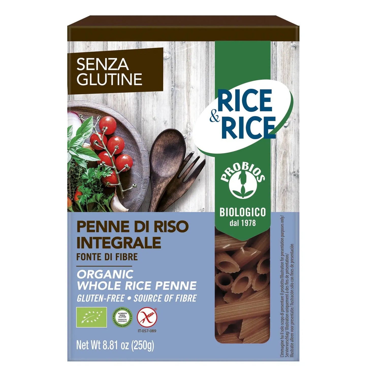 Organic Brown Rice Penne Gluten Free | Dairy Free,Gluten Free,High Fiber,No Added Sugar,Non GMO,Organic,Vegan