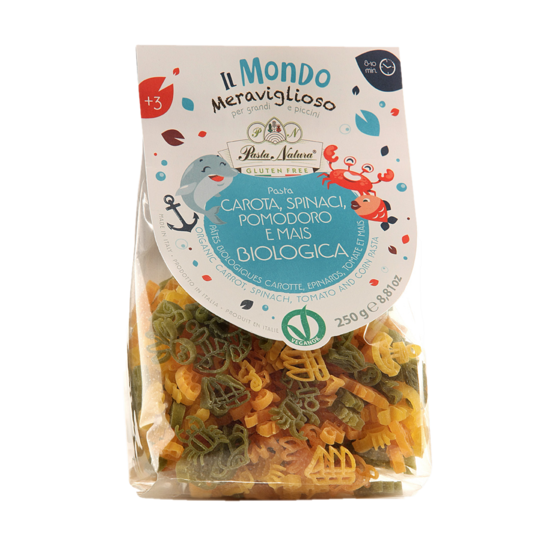 Organic Gluten Free Corn & Vegetables Kids Pasta - Sea World