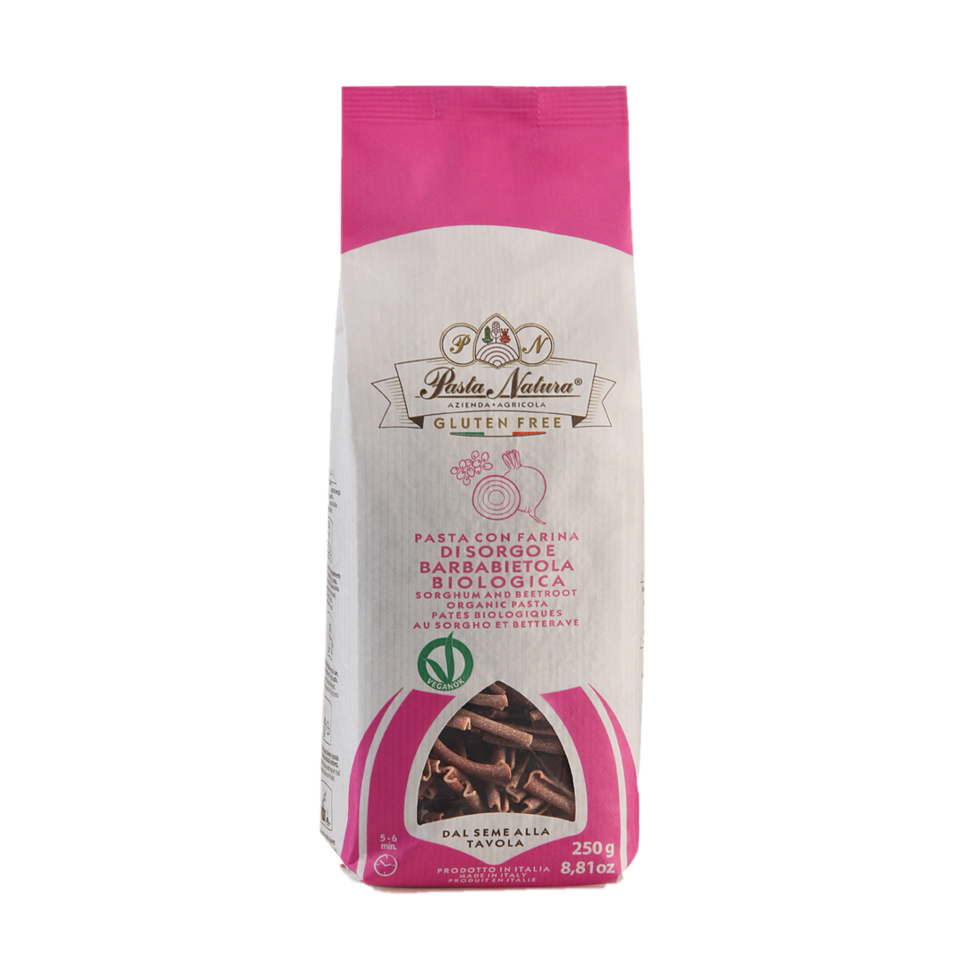 Organic Gluten Free Sorghum & Beetroot Pasta - Casareccia