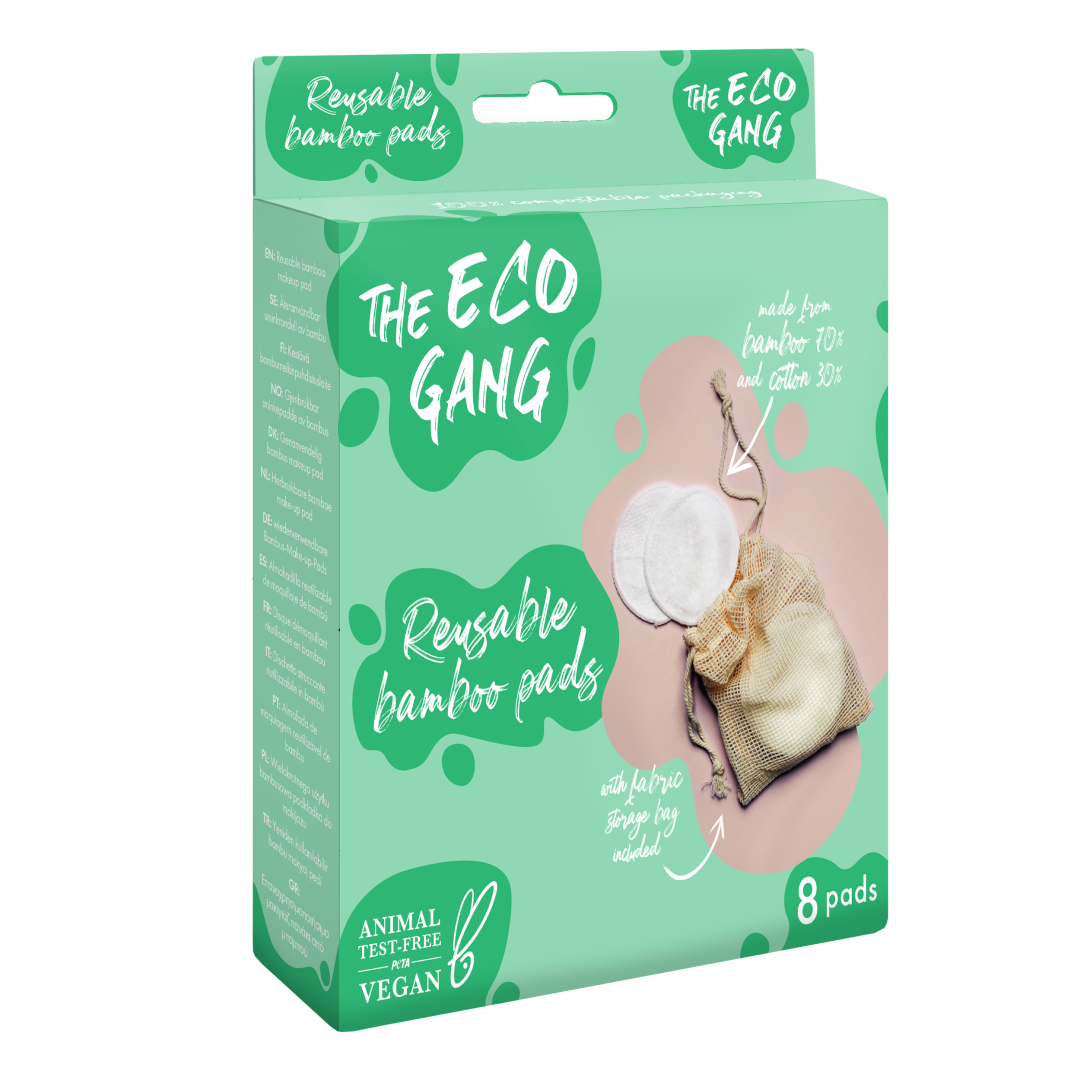 Bamboo Pads - Reusable - 8 Pads The Eco Gang