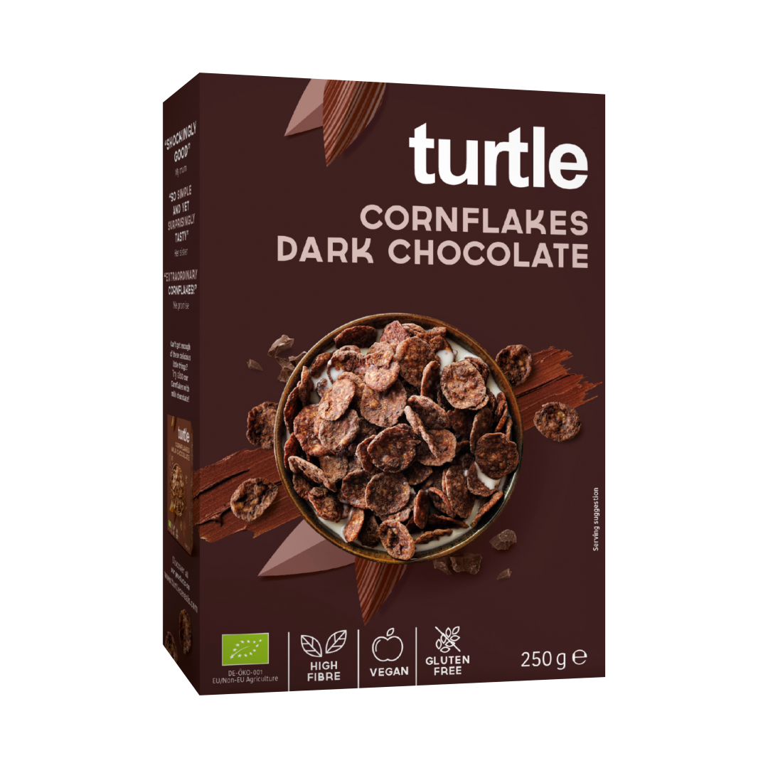 Organic Gluten Free Dark Chocolate Cornflakes Turtle