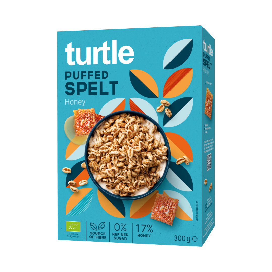 Organic Puffed Spelt (Honey) Turtle