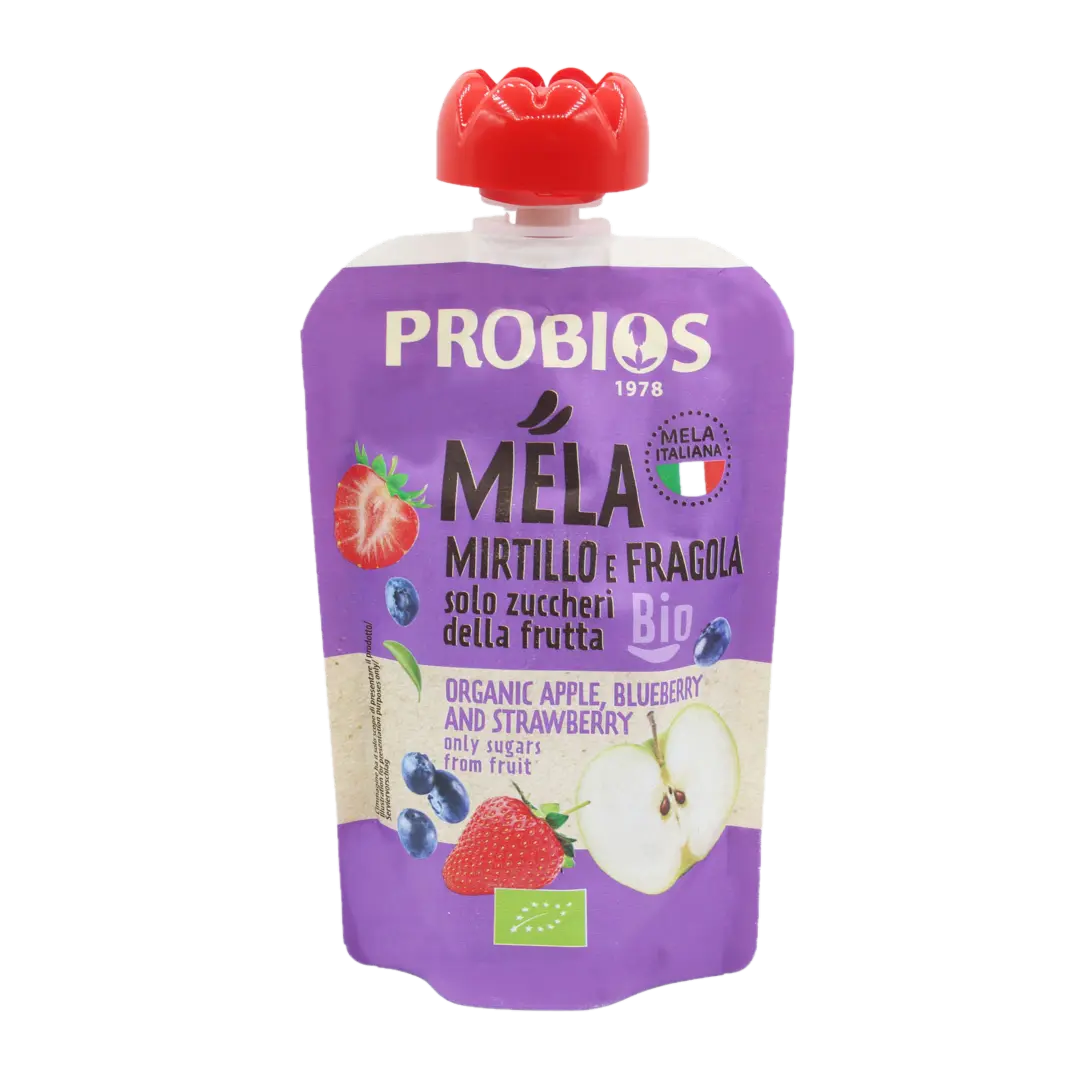 Organic Apple, Blueberry, and Strawberry Pulp Probios