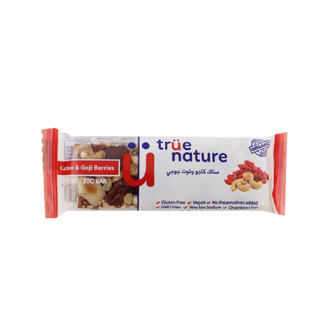 Organic Cashew & Goji bar True Nature