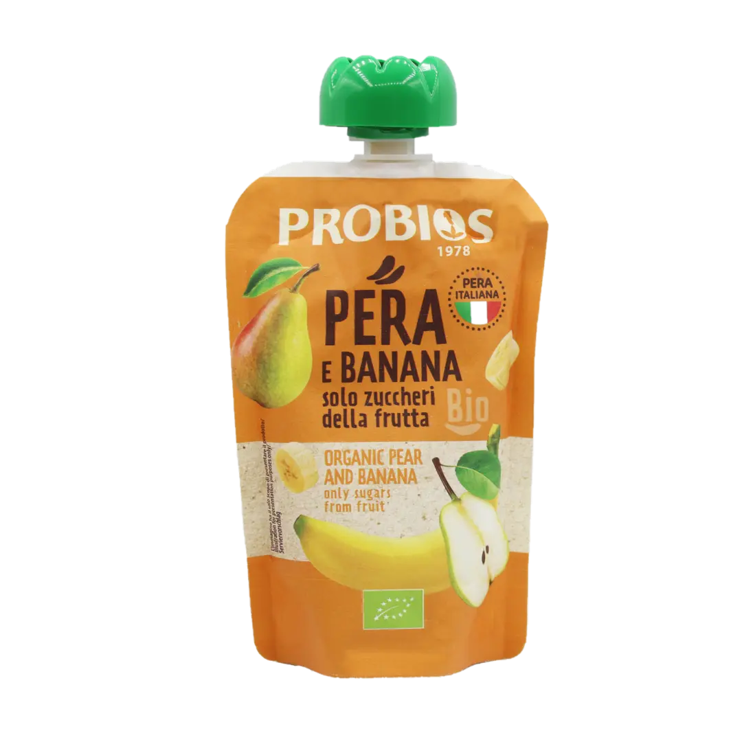 Organic Pear & Banana Pulp Probios