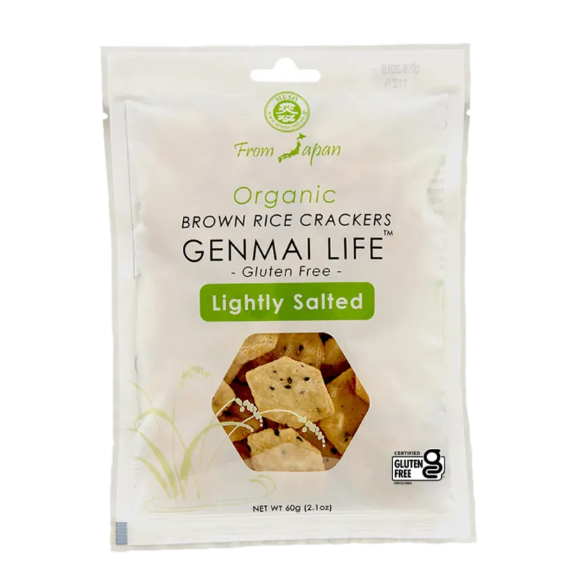 Organic GF Brown Rice Lightly Salted Crackers | Gluten Free,Non GMO,Organic,Out of Stock,Vegan