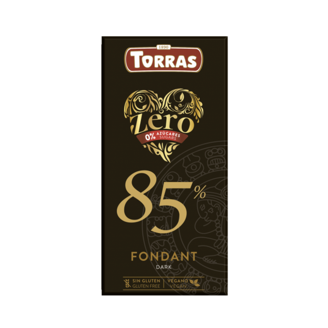Zero Dark Chocolate 85% Cocoa Torras