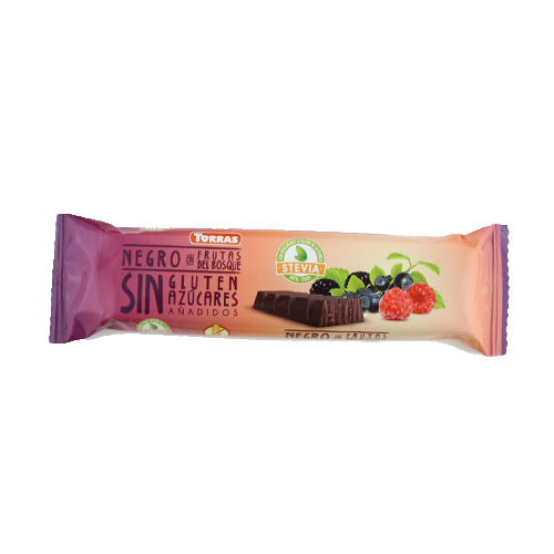 Stevia Dark Chocolate with Forest Fruits Torras
