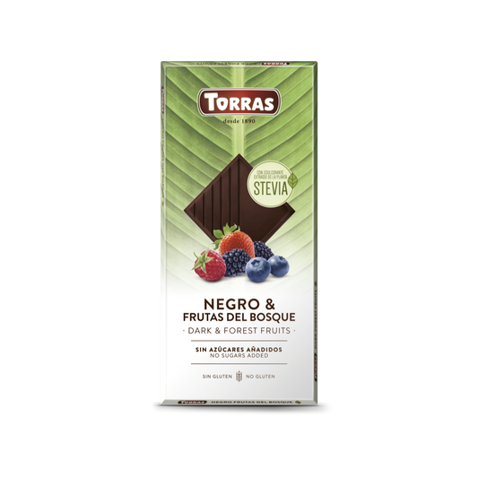 Stevia S/F Dark & Forest Fruits Chocolate Torras