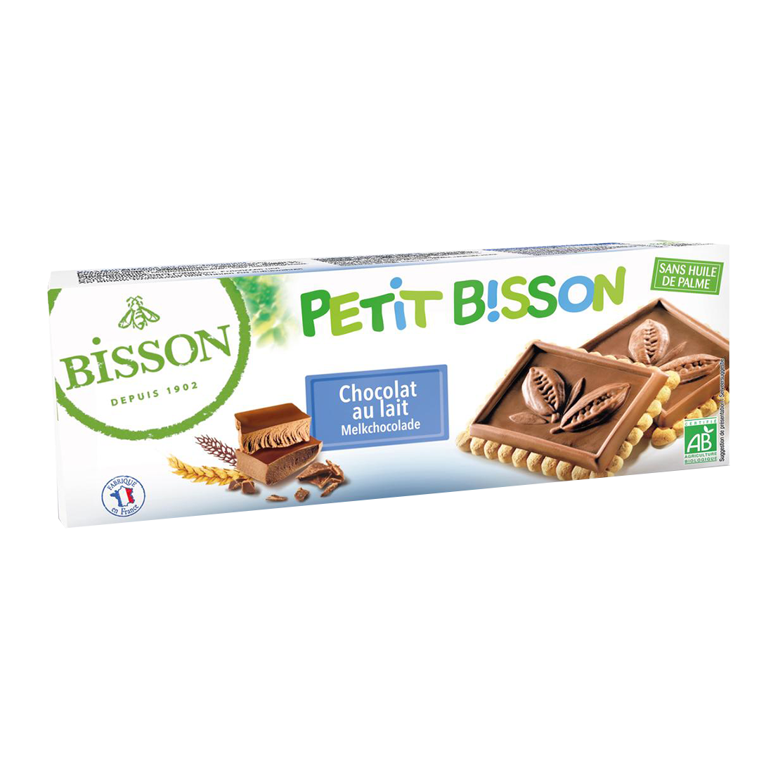 Organic Petit Bisson Chocolate Topped Biscuits Bisson
