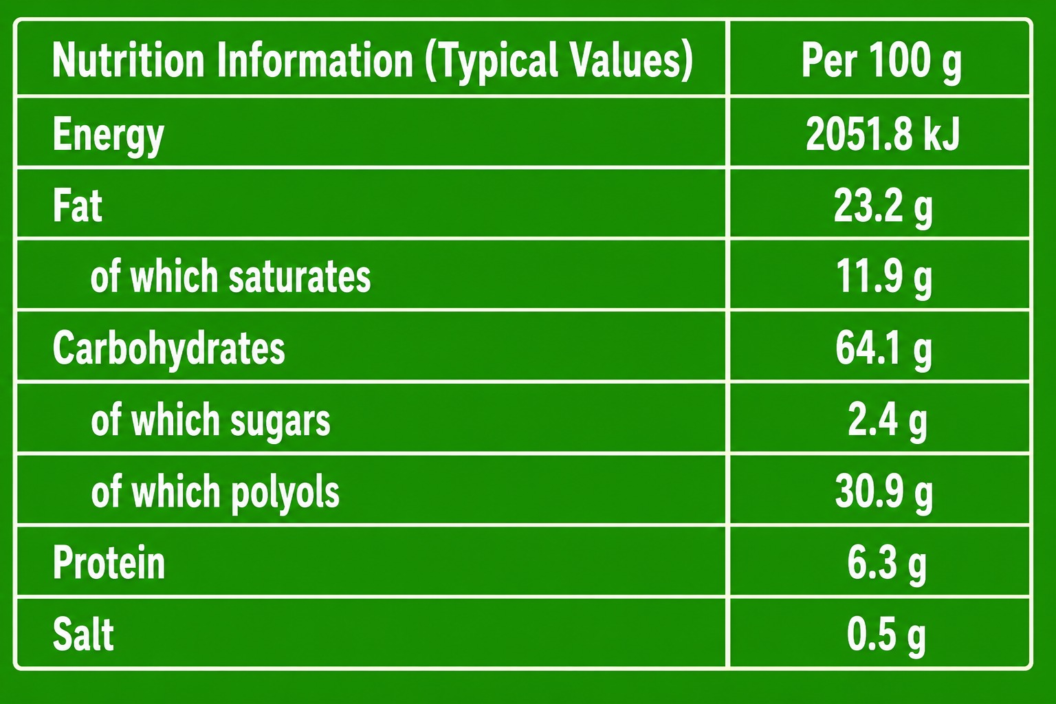 Wellness Matcha Sandwich Biscuits nutrition facts