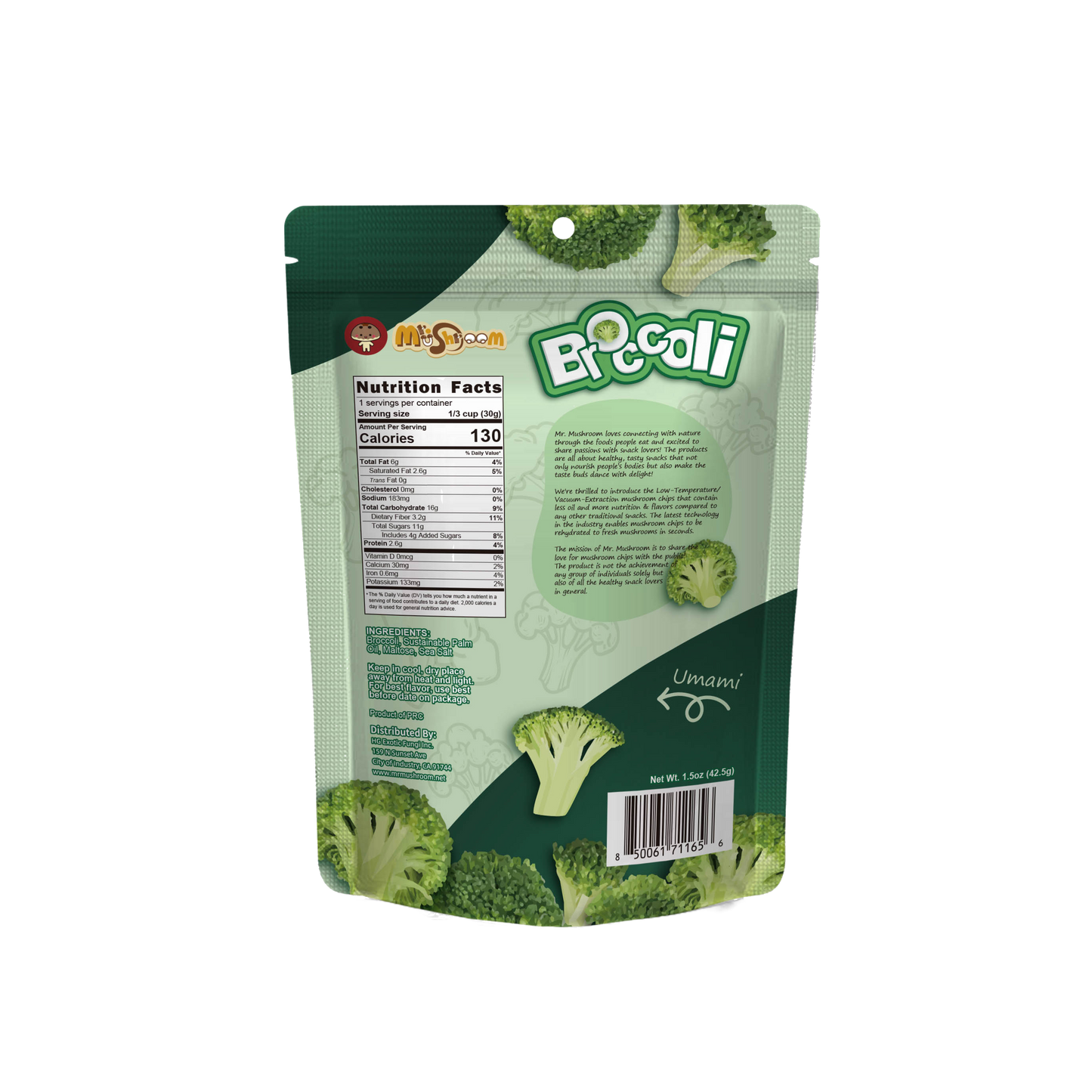 Broccoli Chips Mr. Mushroom