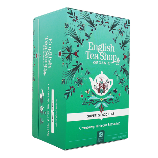 Organic Cranberry, Hibiscus & Rosehip Tea English Tea Shop
