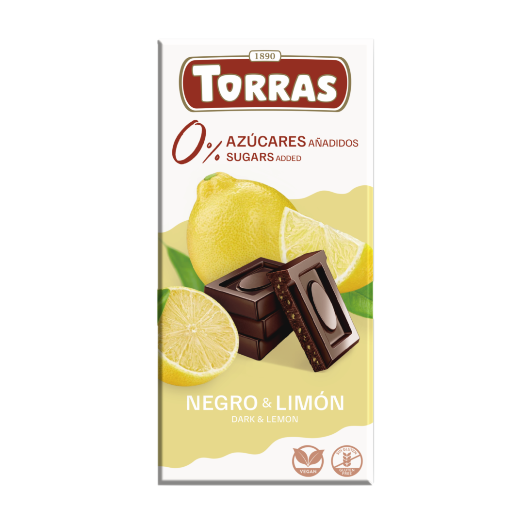Sugar Free Dark Chocolate with Lemons Torras