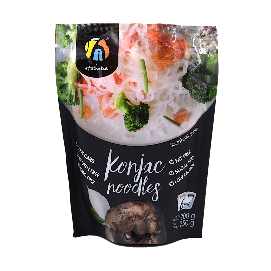 Instant Konjac Noodles - Spaghetti Shape - Low Carb Hethstia