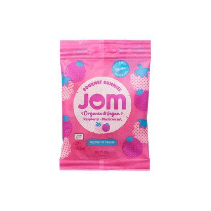 Organic & Vegan Raspberry & Blackcurrant Gummies JOM