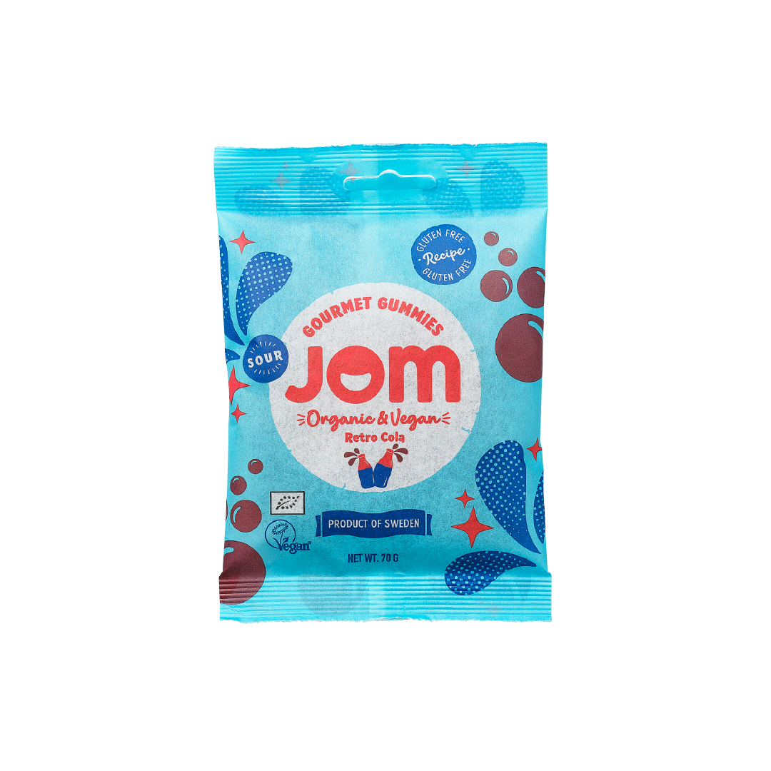 Organic & Vegan Sour Retro Cola Gummies JOM