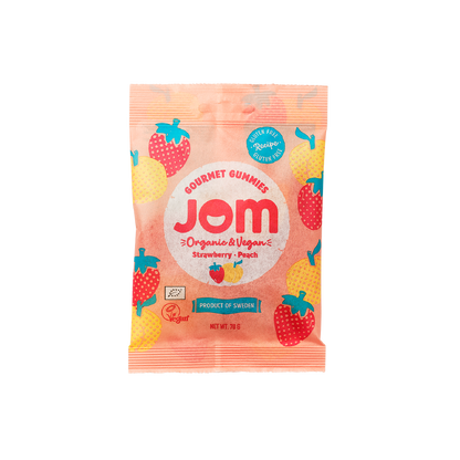 Organic & Vegan Strawberry & Peach Gummies JOM