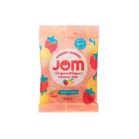 Organic & Vegan Strawberry & Peach Gummies JOM