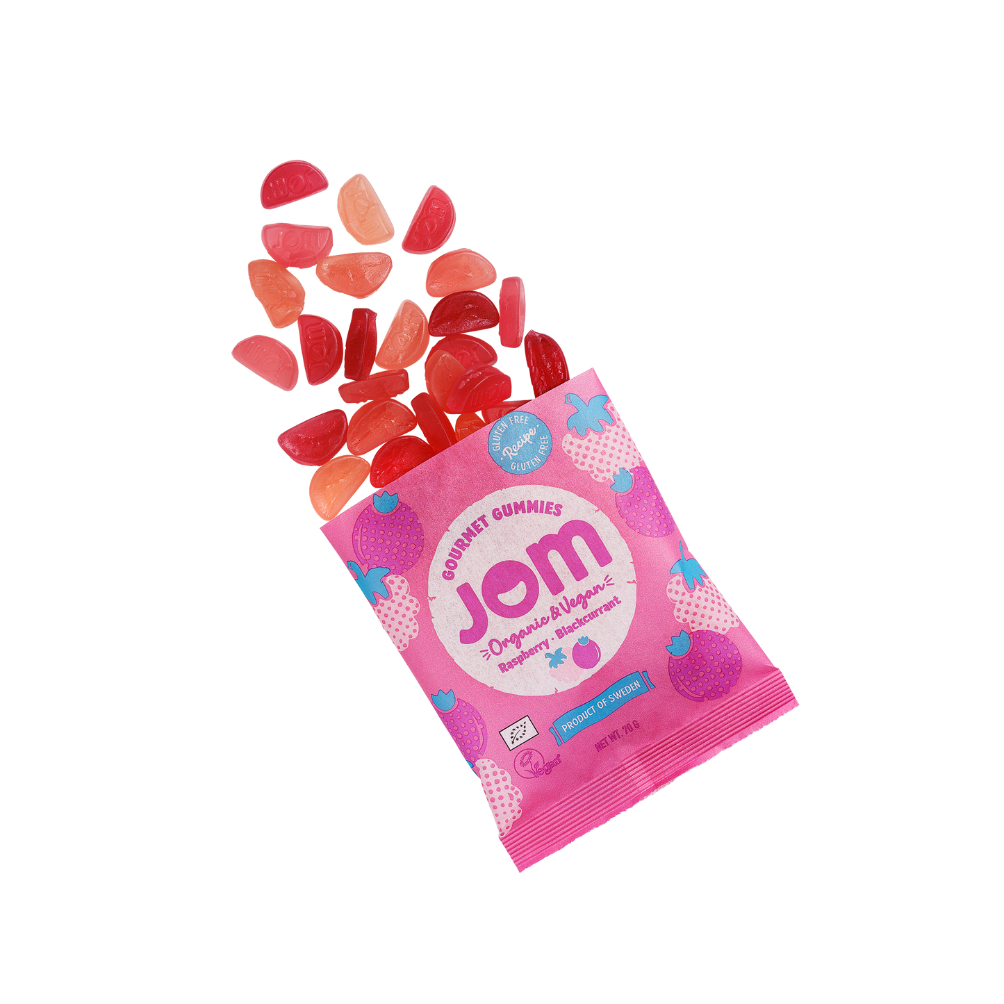 Organic & Vegan Raspberry & Blackcurrant Gummies JOM