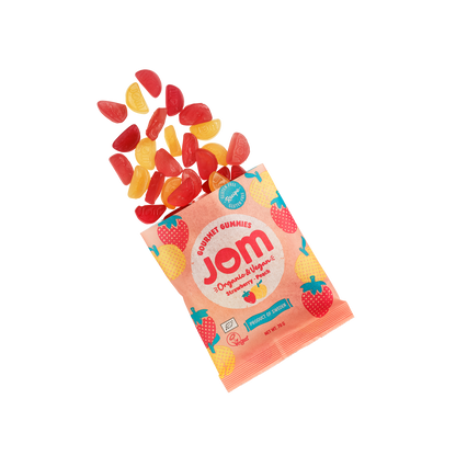 Organic & Vegan Strawberry & Peach Gummies JOM