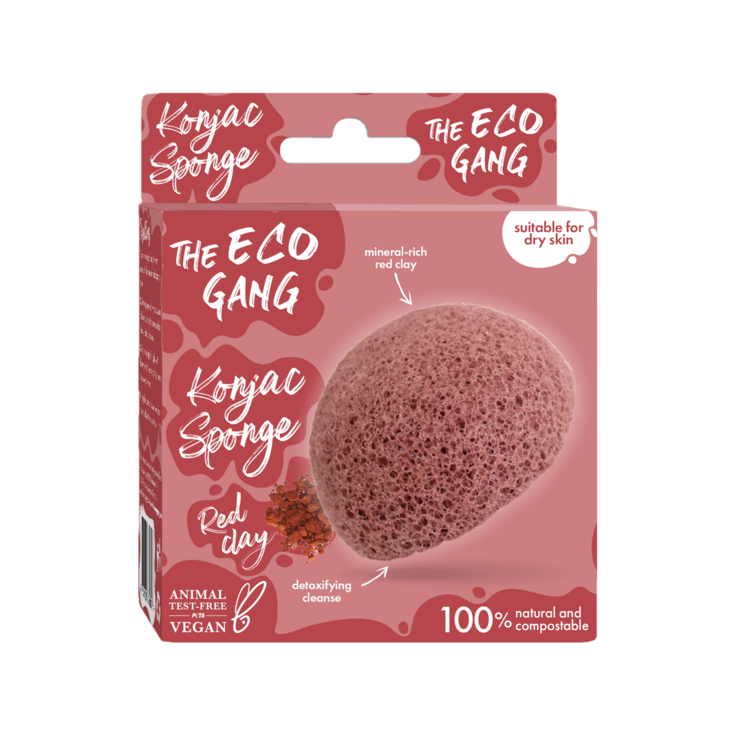 Konjac Sponge-Red Clay The Eco Gang