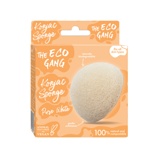 Konjac Sponge-Pure White The Eco Gang