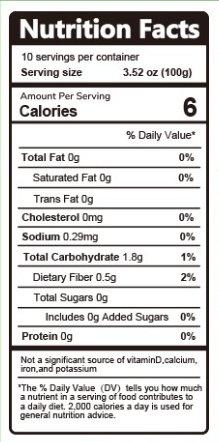 Instant Konjac Noodles - Angel Hair Original nutrition facts