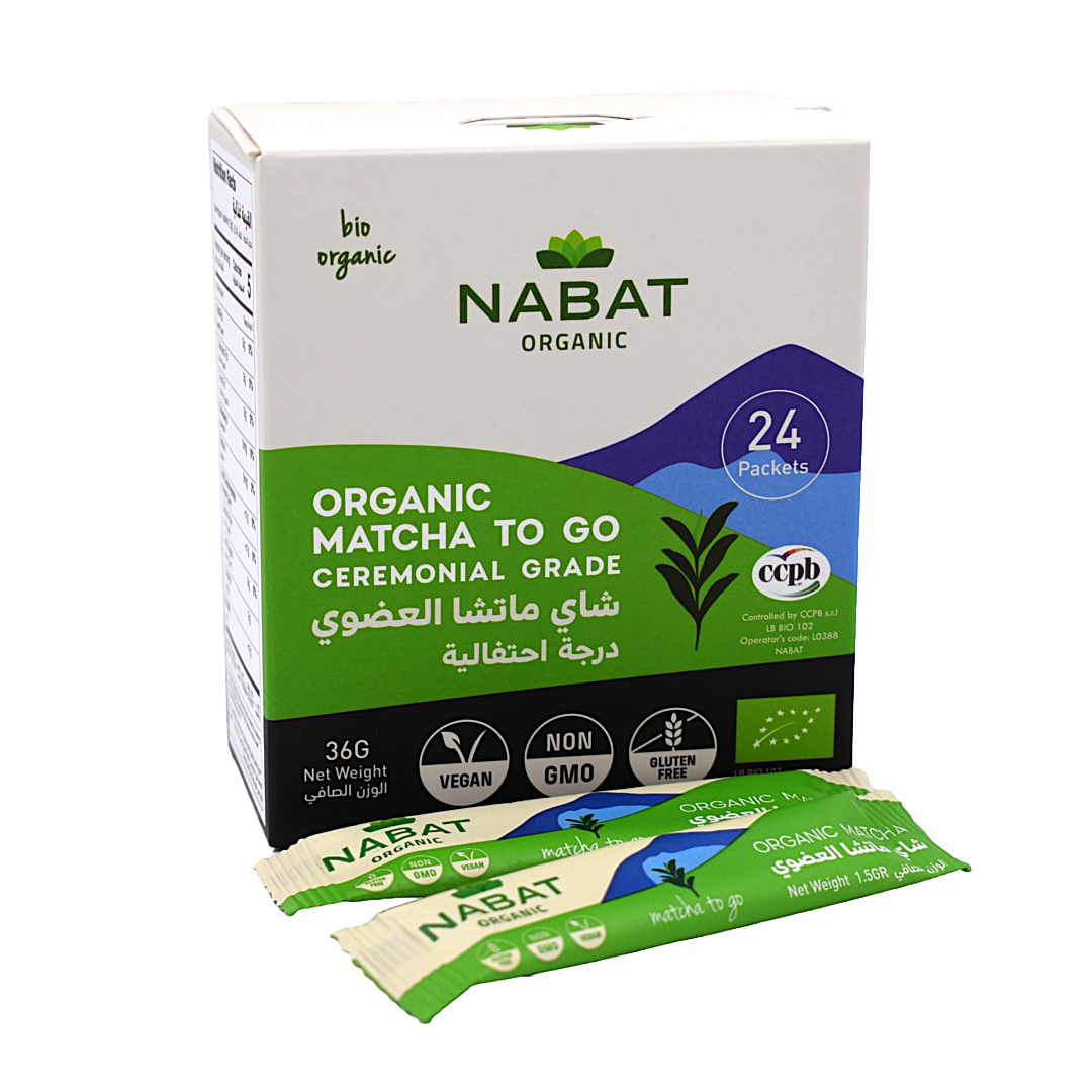 Organic Matcha To Go - Ceremonial - 24 Packets Nabat