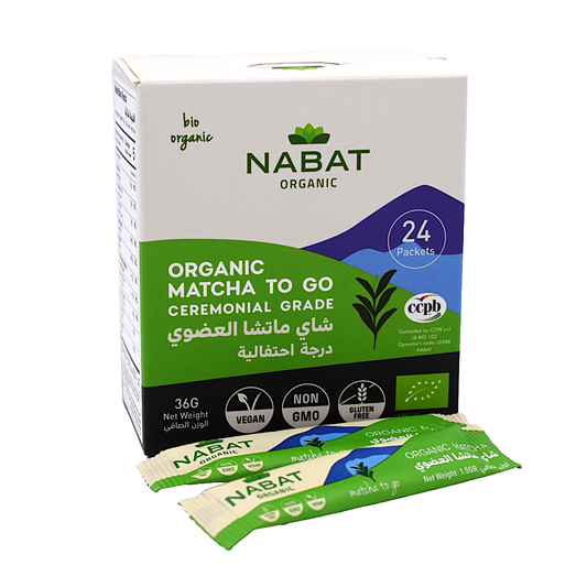 Organic Matcha To Go - Ceremonial - 24 Packets Nabat