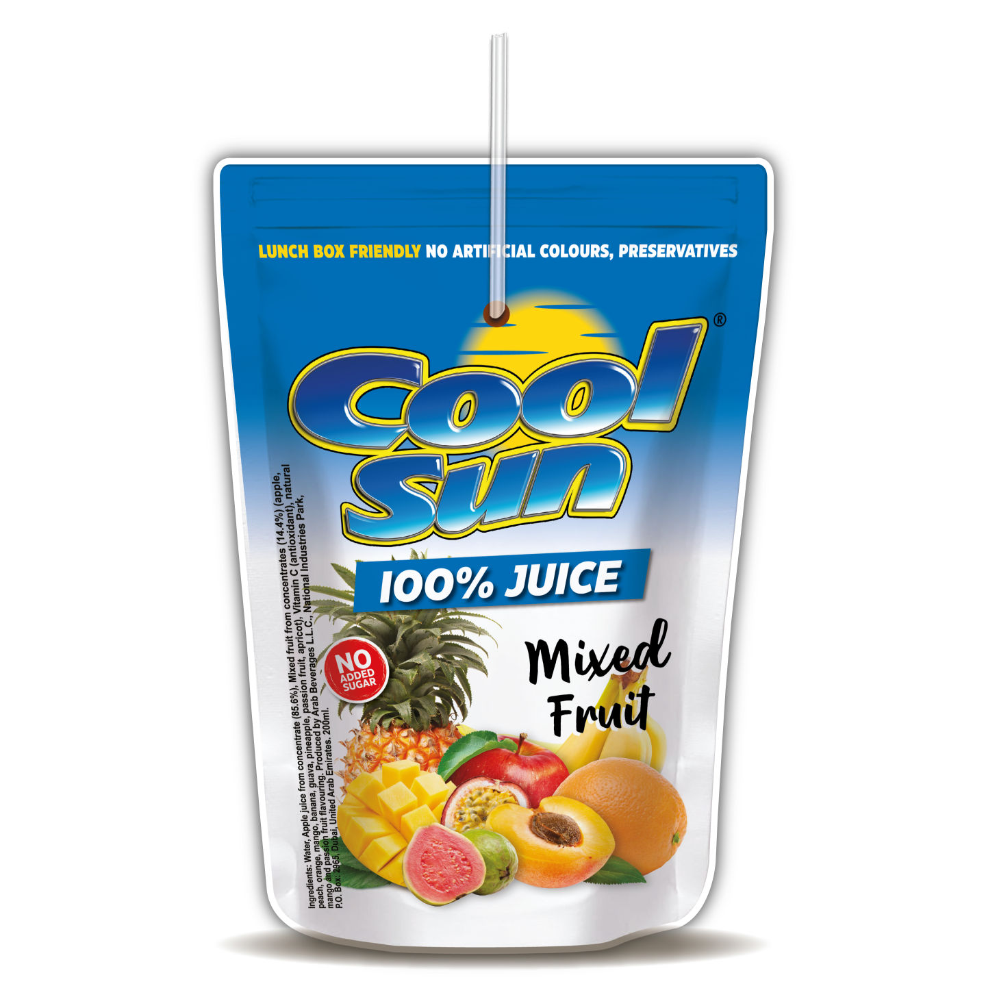 Mixed Fruit 100% Juice - No added Sugar Cool Sun