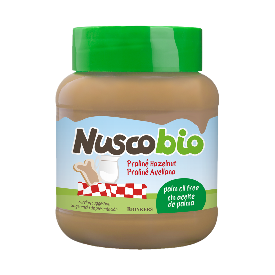 Organic Nuscobio Praline Hazelnut Chocolate Spread Brinkers