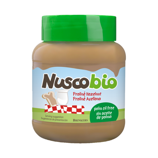 Organic Nuscobio Praline Hazelnut Chocolate Spread Brinkers