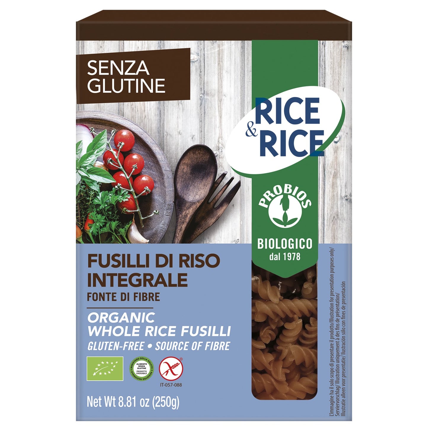 Organic Brown Rice Spiral Gluten Free