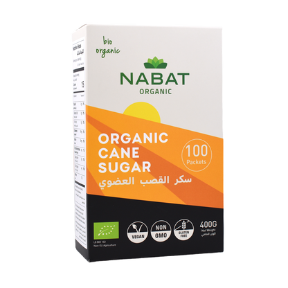 Organic Light Cane Sugar 100 Packets Nabat