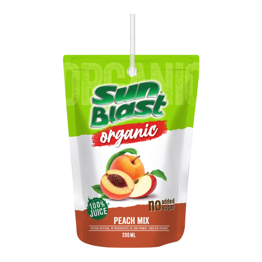 Organic Peach Mix Juice Sun Blast