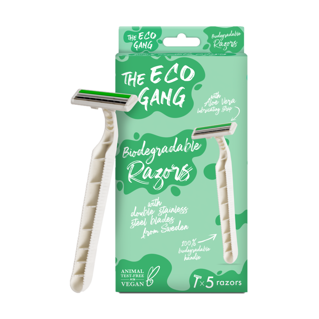 Biodegradable Razor - 5 Pack The Eco Gang