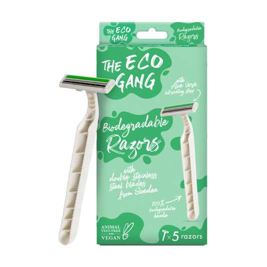Biodegradable Razor - 5 Pack The Eco Gang