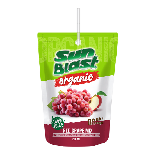 Organic Red Grape Mix Juice Sun Blast